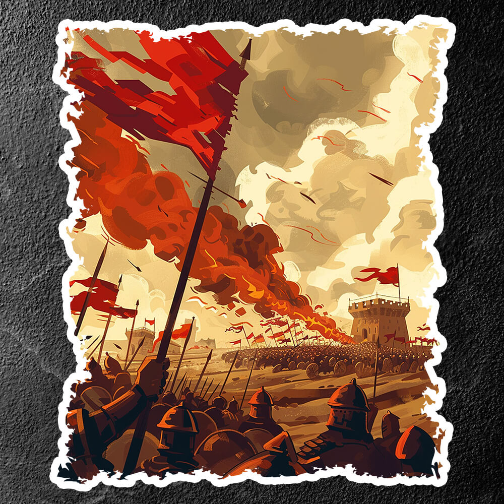 Battlefield Shield Wall - Vinyl Sticker – QuestBourne