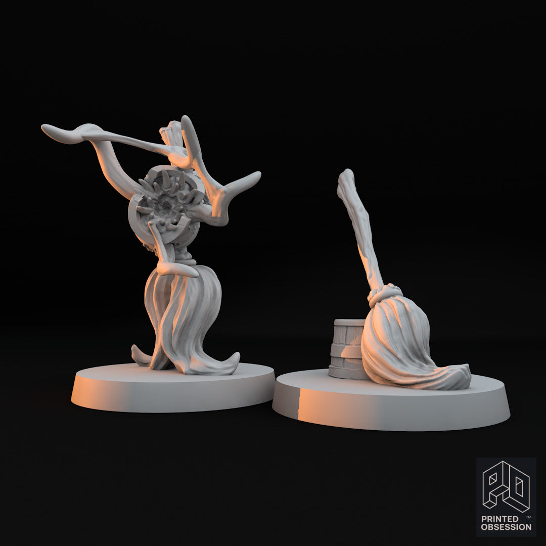 Mr. Mop & Mrs. Bucket Bundle Tabletop Miniature QuestBourne