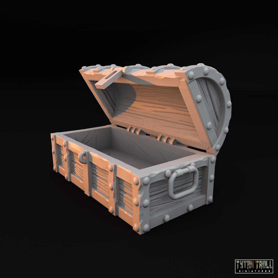 Chest Empty Tabletop Miniature QuestBourne