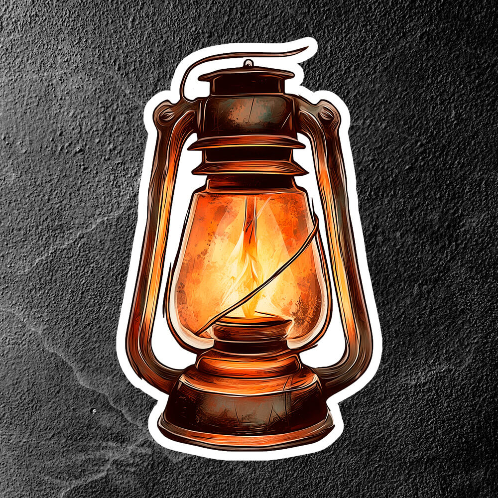 Whispering Lantern - Vinyl Sticker – QuestBourne