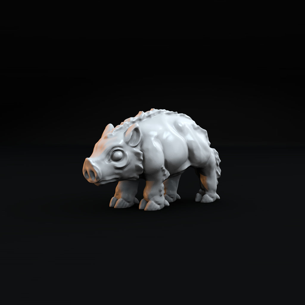 Baby Boar Tabletop Miniature Model 3D Model