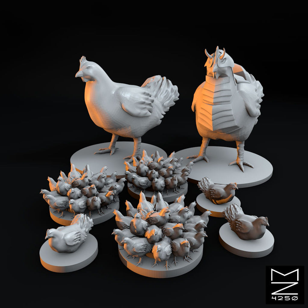 Chicken Tabletop Miniature Bundle - All Model