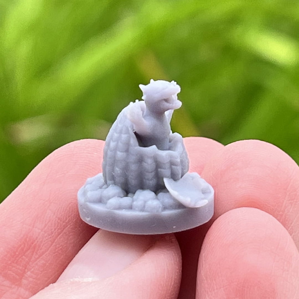Baby Dragonborn Tabletop Miniature 3D Printed 2