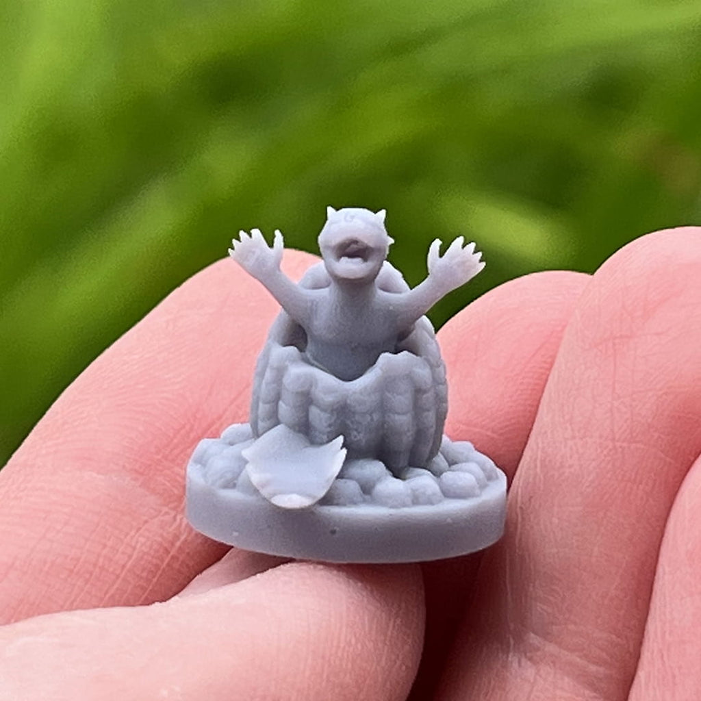 Baby Dragonborn Tabletop Miniature - 3D Printed 1
