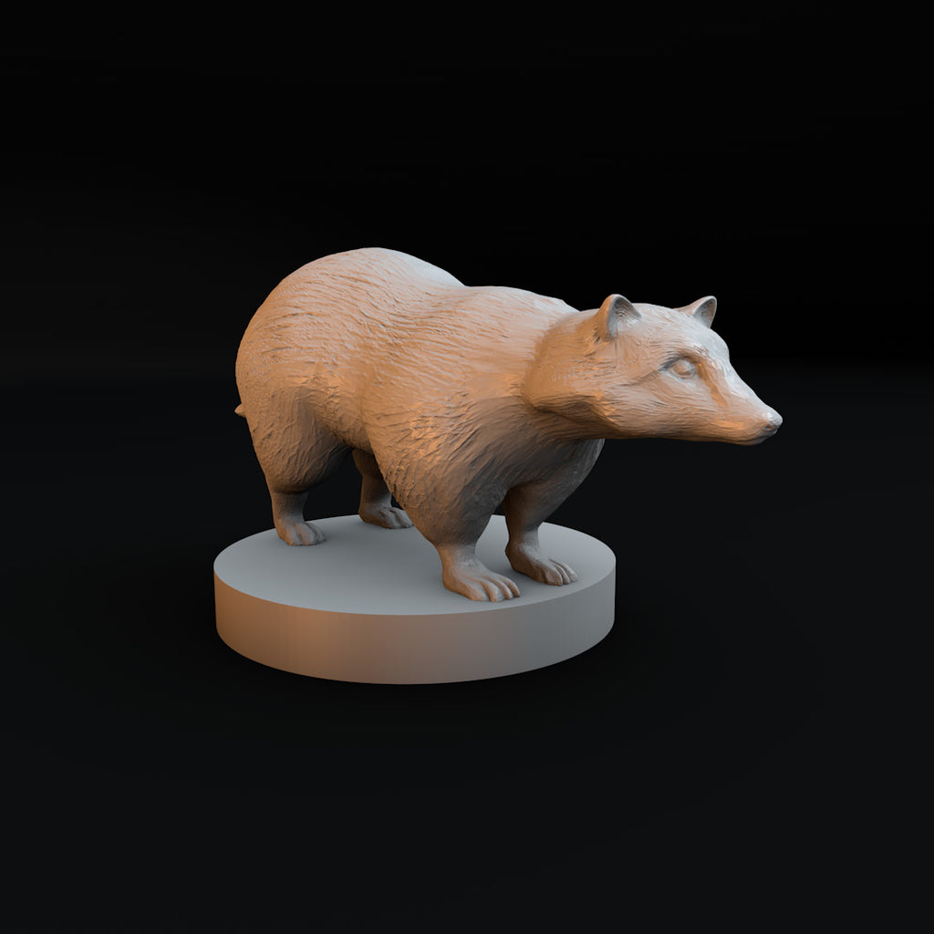 Badger Tabletop Miniature - 3D printed 1
