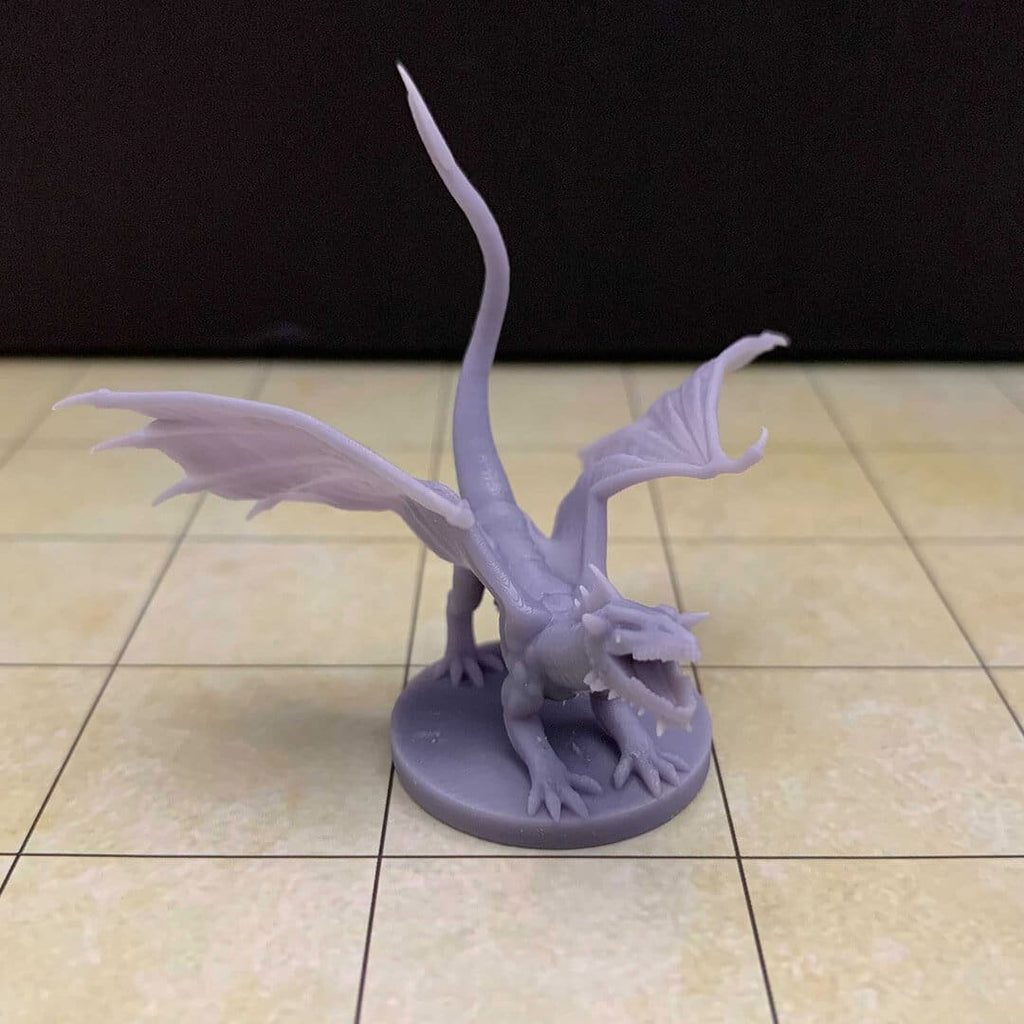 Black Dragon - Wyrmling - Tabletop Miniature 3D Printed