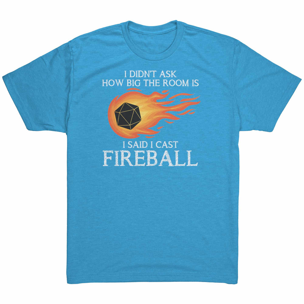 Cast Fireball Mens Shirt Vintage Turquoise Mockup
