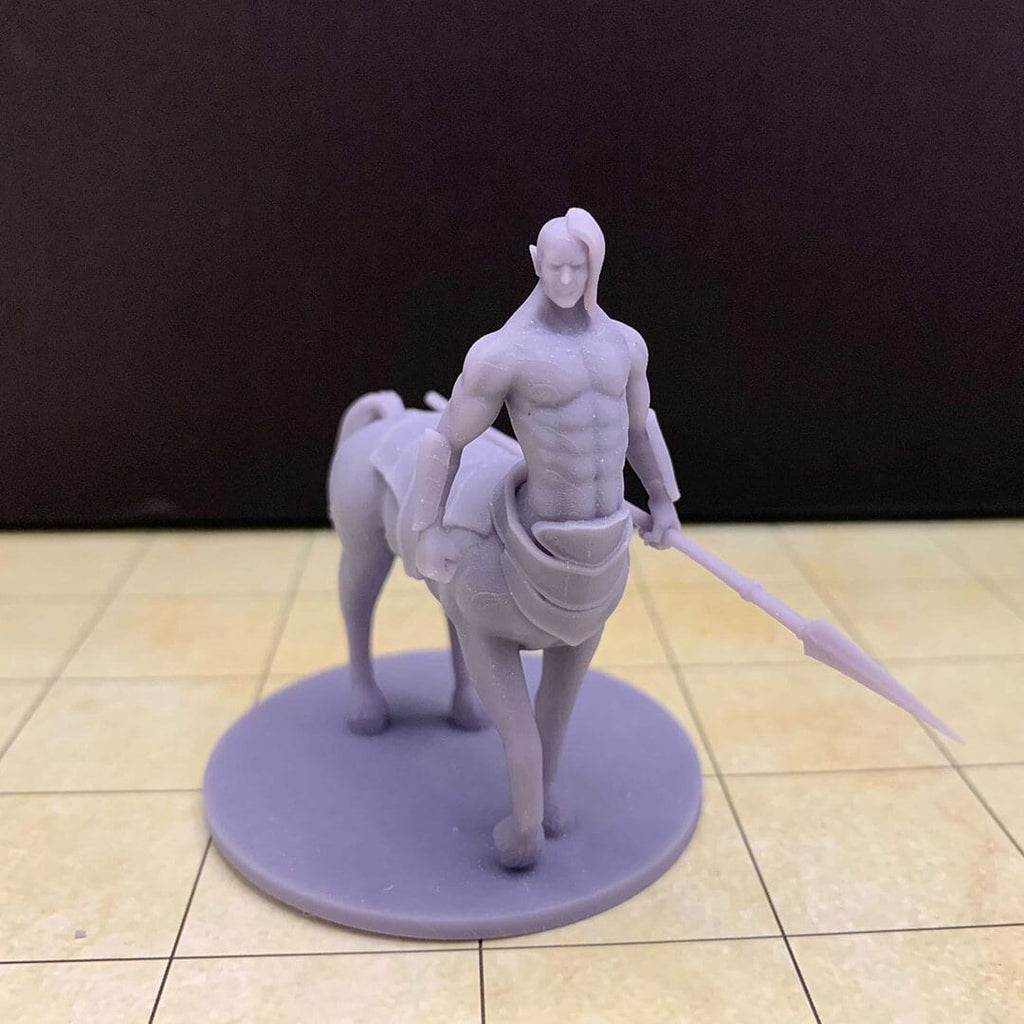 Centaur Tabletop Miniature (spear) 3D Printed