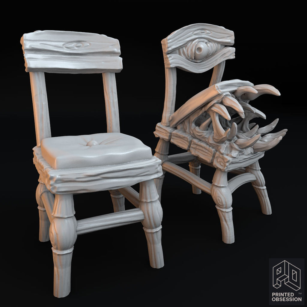 Chair Mimic Tabletop Miniature 3D Model - Image 2