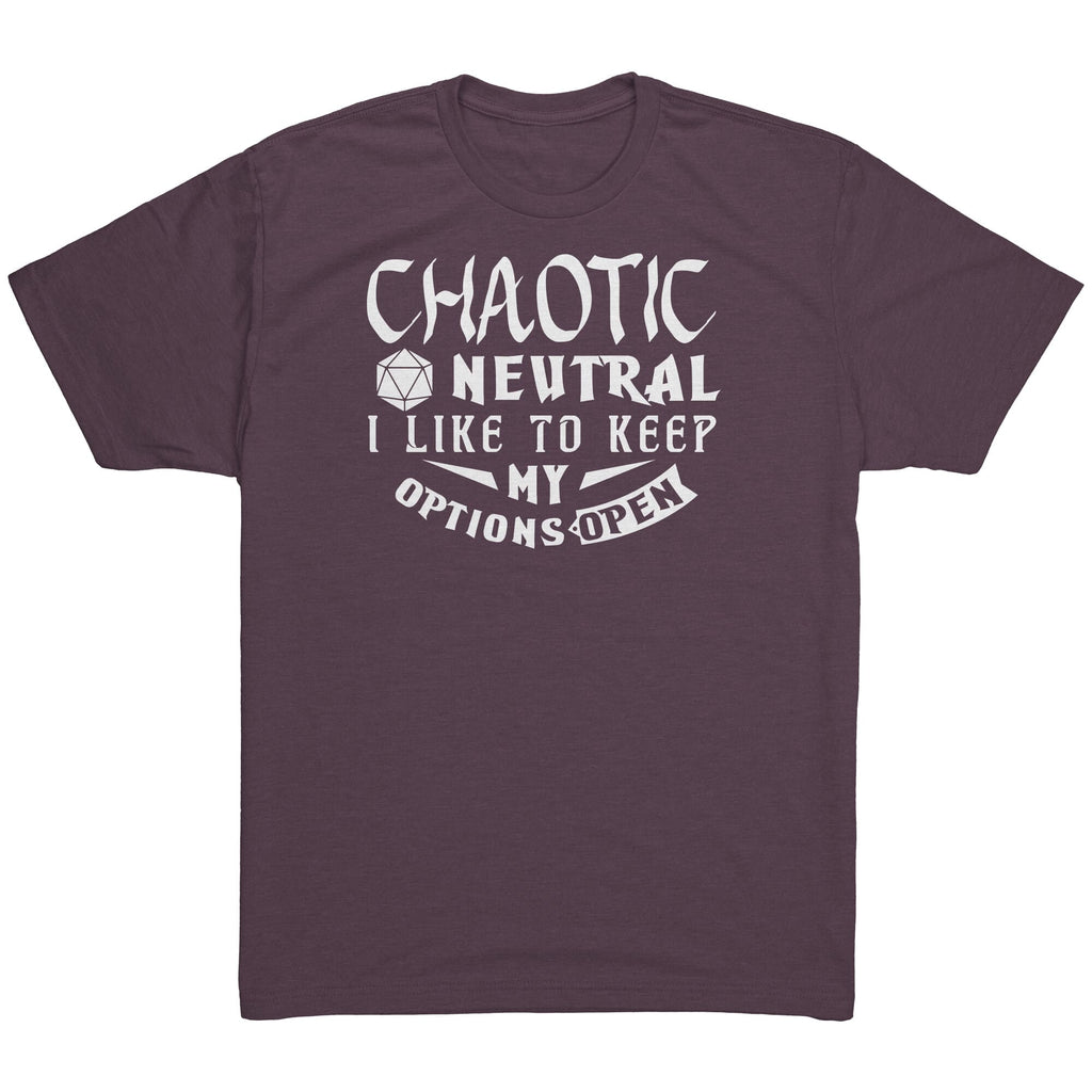 Chaotic Neutral Mens Shirt Vintage Purple Mockup