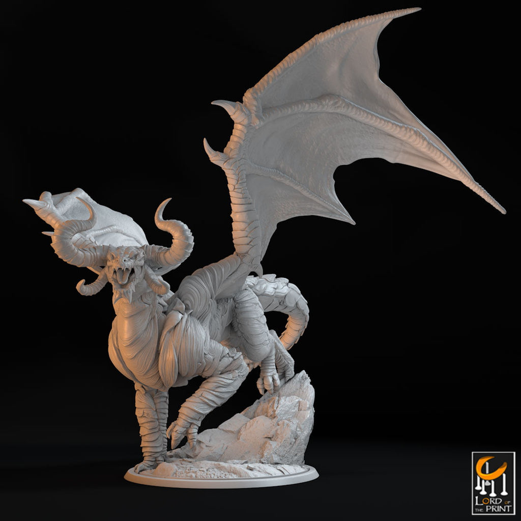 Adult Cloud Dragon Tabletop Miniature 3D Model