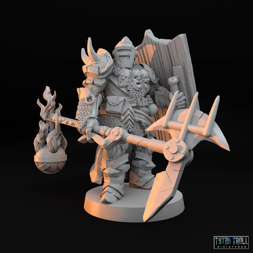 Bandit Heavy Warrior - Tabletop Miniature - 3D printed 1
