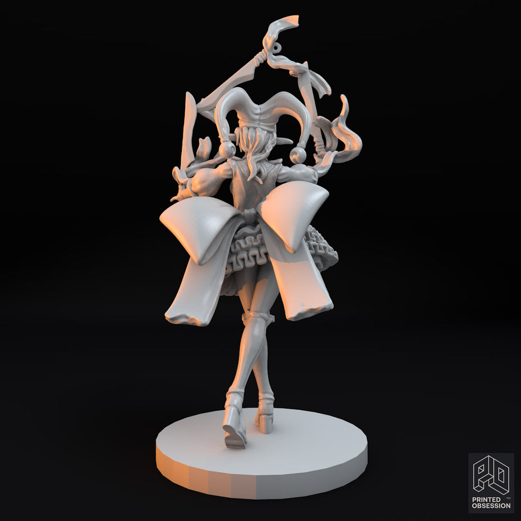 Bladed Jester Tabletop Miniature 3D Model 4