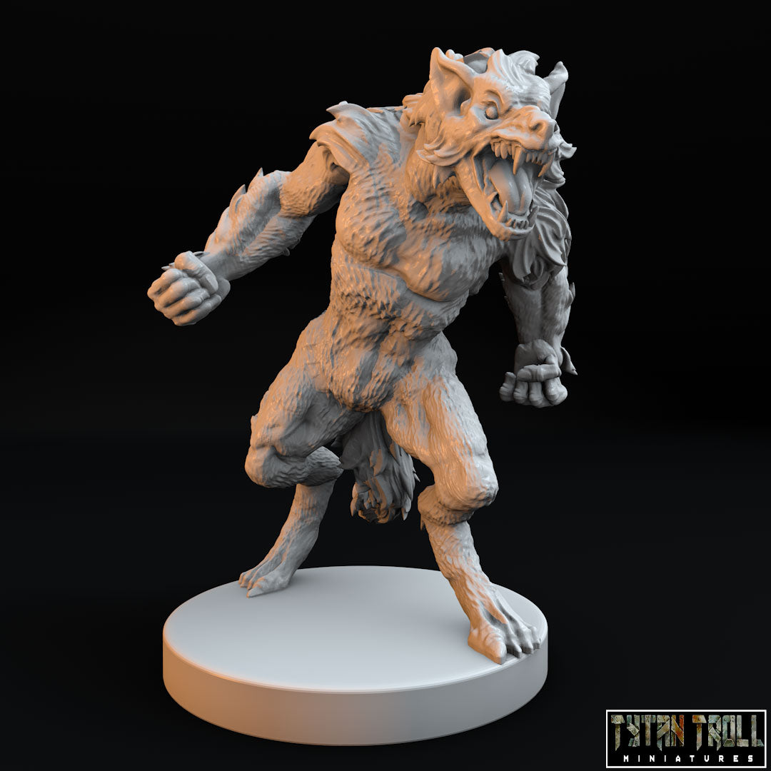 Werewolf 3 Tabletop Miniature - QuestBourne